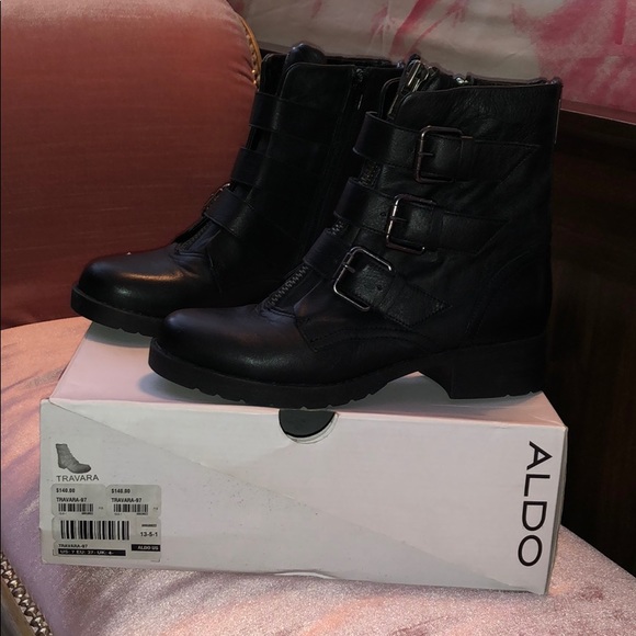 Aldo Travara Black Leather Boot Size 7. - Picture 7 of 8